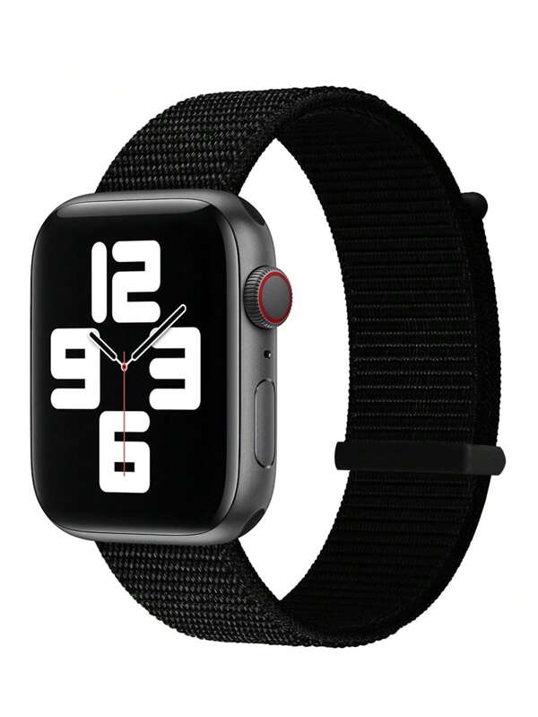 1pc Unisex Soft & Fashionable Apple-Shaped Nylon Sports Band, Compatible With Apple Watch Strap 45mm/49mm/38mm/40mm/41mm/42mm/46mm/44mm, Compatible With Apple Watch Series Ultra/SE/1-10