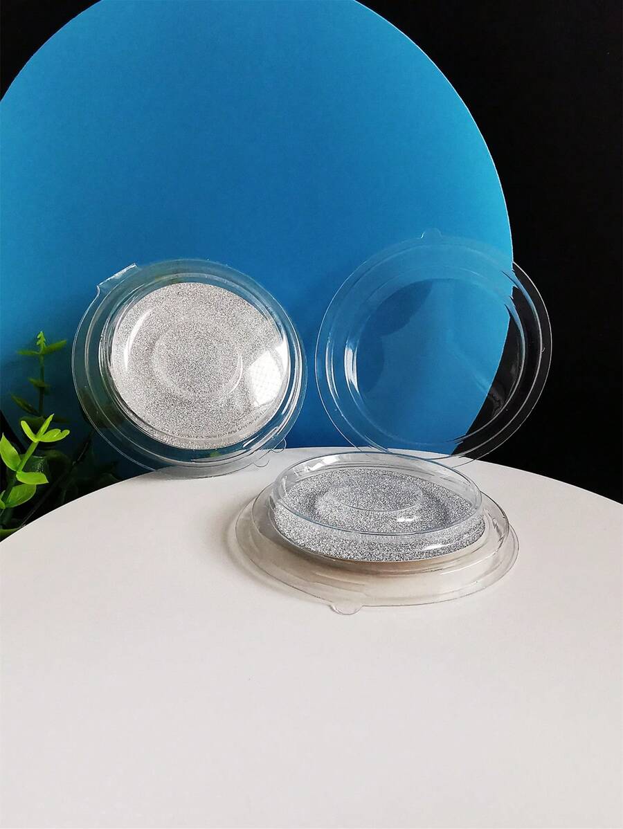 2入組假睫毛收納盒 - 銀色 - 查看 1