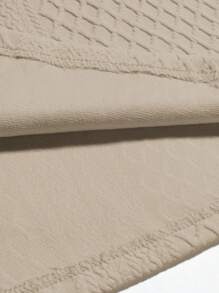 Manfinity Hypemode 男士素色落肩袖POLO衫 - 卡其色 - 查看 5