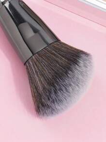 MAANGE 1pc Oversized Makeup Tools With Soft Fiber For Easy Carrying,Brush For Travel,Foundation Brush,Concealer Brush,Blush Brush,Contour Brush,Blush Brush,Bronzer Brush,Powder Brush,Foundation Brush,Blush Brush - Black - View 4