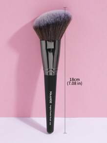 MAANGE 1pc Oversized Makeup Tools With Soft Fiber For Easy Carrying,Brush For Travel,Foundation Brush,Concealer Brush,Blush Brush,Contour Brush,Blush Brush,Bronzer Brush,Powder Brush,Foundation Brush,Blush Brush - Black - View 3
