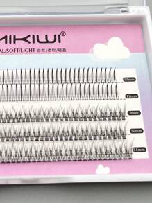 漫畫睫毛,1盒混合朵毛 - 杏色 - 查看 4