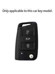 1set Car Key Case & Keychain Compatible With Volkswagen, Key Fob Cover - Multicolor - View 4