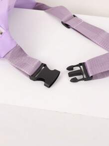 Riñonera Minimalista Mediana Morada - Morado - Ver 4