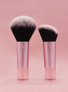 2件套化妆刷套装，含散粉刷、化妆刷、化妆刷套装、化妆刷套装、全套化妆刷、化妆刷套装、全套化妆套装、化妆刷套装、化妆刷套装、化妆礼盒、套装、赠品、专业化妆刷、全套化妆刷 - 粉色 - 查看 2