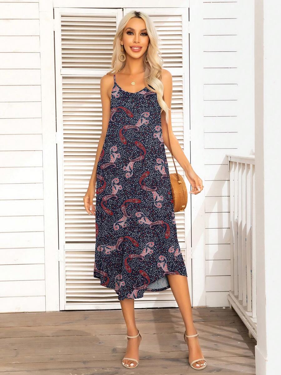 DEARCASE Đầm Paisley Boho - Nhiều màu - Xem 1