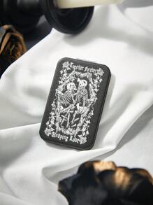 ROMWE Goth 1pc Skull Pattern Foldable Mirror