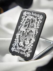 ROMWE Goth 1pc Skull Pattern Foldable Mirror