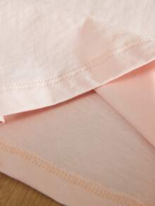 RueChic Young Girl's Casual Cool Solid Color Round Neck Sleeveless Tank Top/Shirt - Baby Pink - View 4