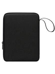 BUBM 12-12.9 英寸平板电脑内胆包，适用于 12.4 英寸三星 Galaxy Tab S9+ Plus/S8+ 2022/S7+/S7+ Plus/S7 FE，12.9 英寸兼容 iPad Pro Air M1 M2/Pro 4 3 2 1 2024-2015/Microsoft Surface Go 2 12.4 英寸/Pro 9 8 便携包-黑色 - 黑色 - 查看 3