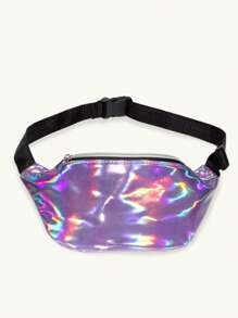 Gói Fanny dây kéo Laser cho trẻ em - Màu tím - Xem 1