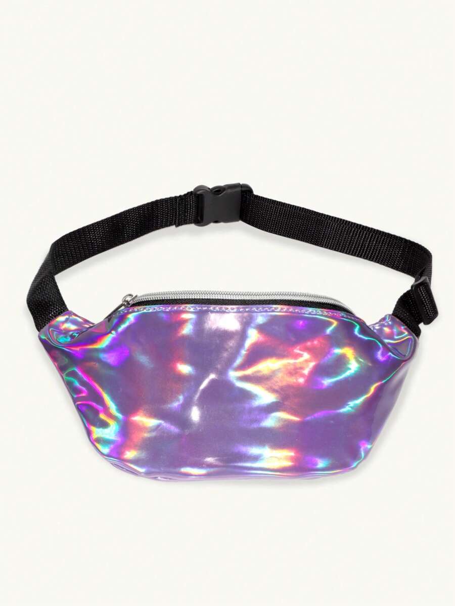 Gói Fanny dây kéo Laser cho trẻ em - Màu tím - Xem 1
