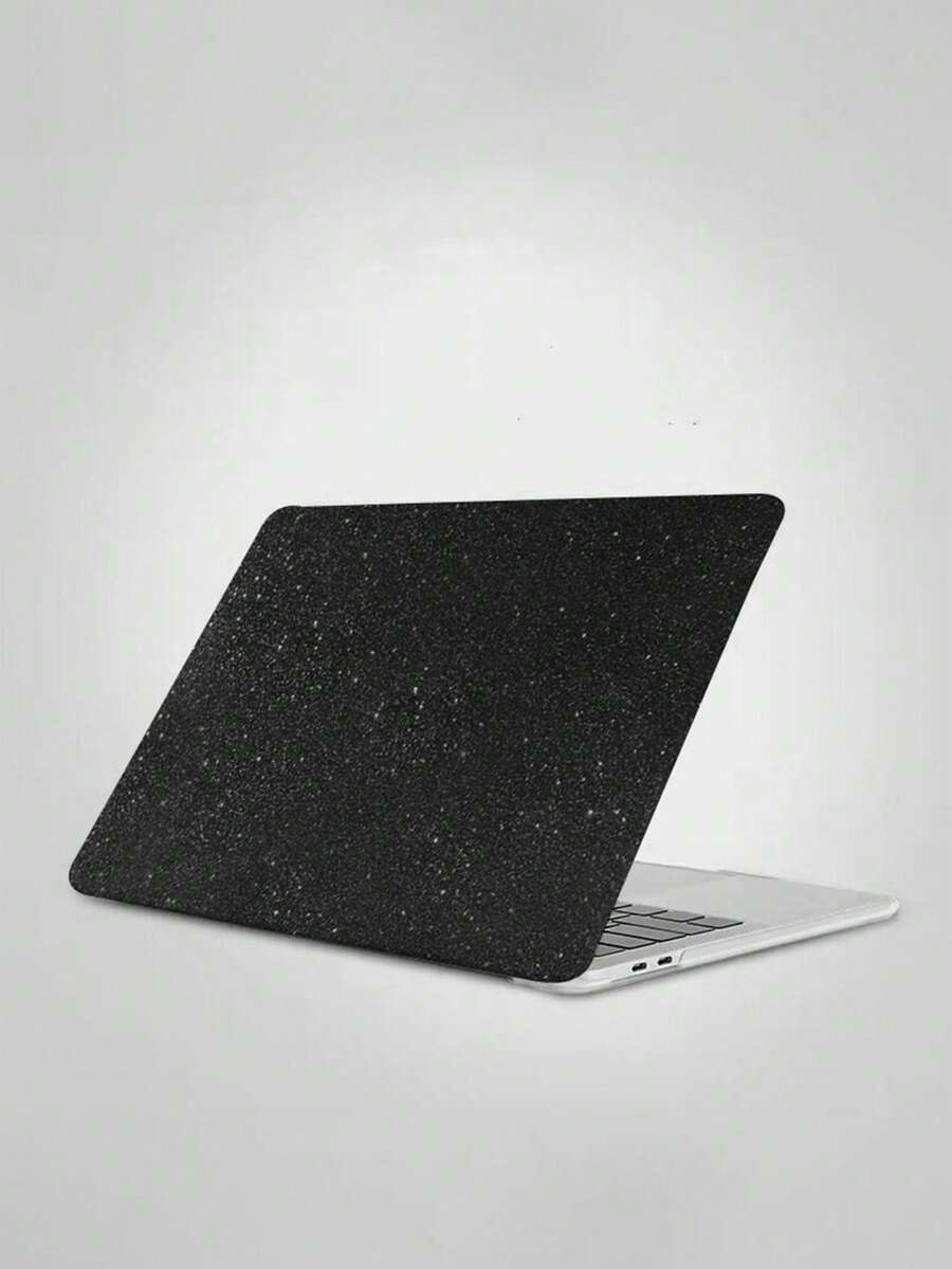 2pcs Glitter & Transparent Case & Base Set Compatible With MacBook - Multicolor - View 1