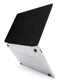 2pcs Glitter & Transparent Case & Base Set Compatible With MacBook - Multicolor - View 2