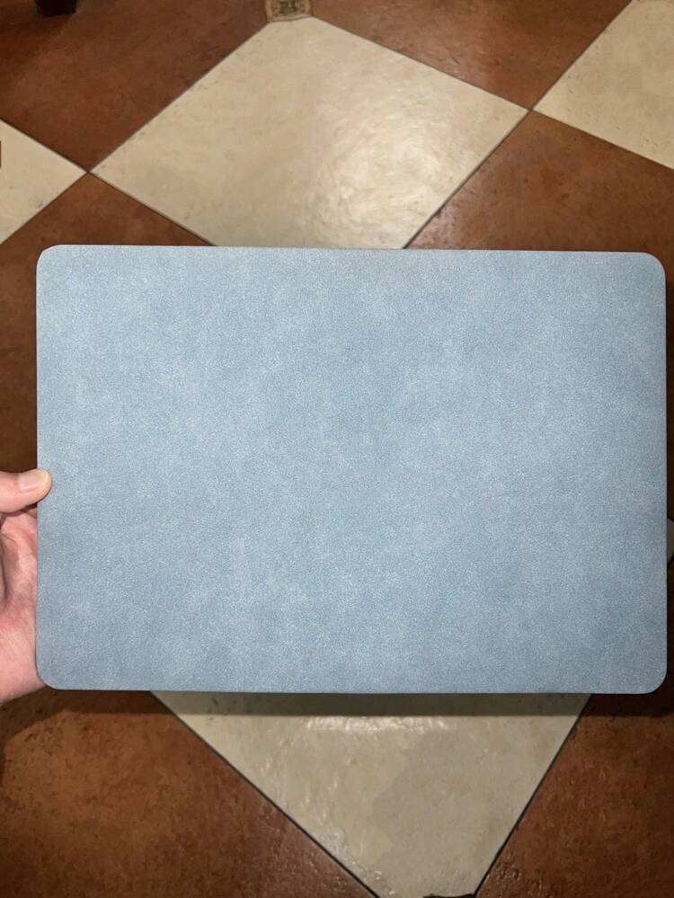 2pcs comfort Faux Suede Mac book Case Compatible With Mac Book Air - Blue - View 1