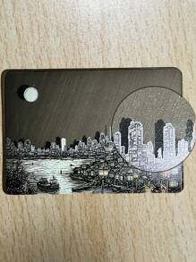 2 piezas Funda brillante & transparente cielo estrellado patrón compatible con Macbook Air