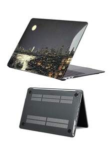 2 piezas Funda brillante & transparente cielo estrellado patrón compatible con Macbook Air