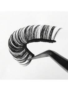 Faux Cils , 10 paires Russe Ruban Cils Courbure Dd Faux Cils En Tissu Duveteux Vaporeux Faux Vison Cils Paquet Œil Cils