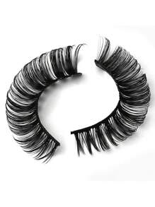 Faux Cils , 10 paires Russe Ruban Cils Courbure Dd Faux Cils En Tissu Duveteux Vaporeux Faux Vison Cils Paquet Œil Cils