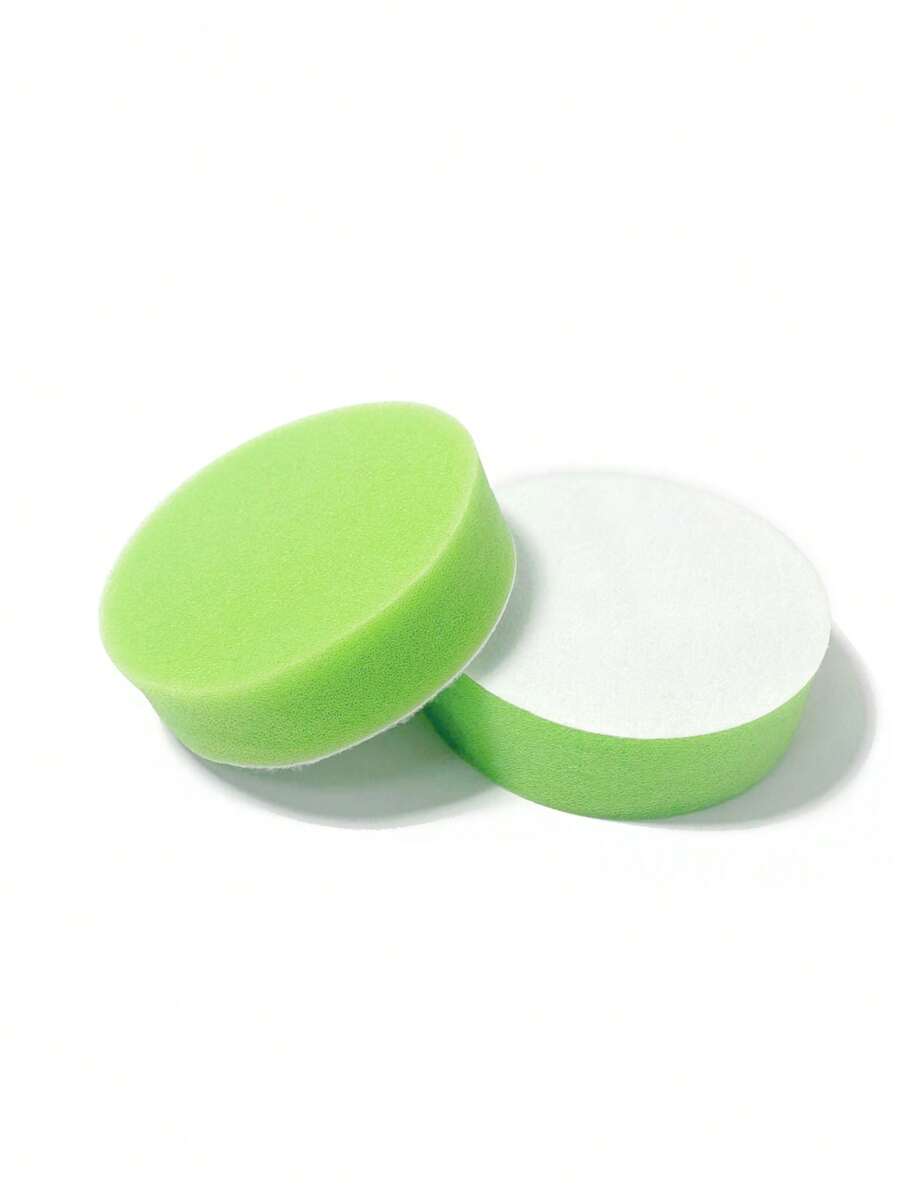2pcs Car Wash Wax Polish Sponge Set - Green - View 1