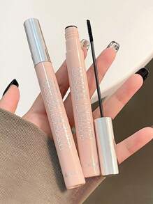 Gege Bear 1支增量黑色睫毛膏,防斑駁防水持久加長加密扁刷頭捲曲睫毛膏,適合初學者使用 - 黑色 - 查看 2