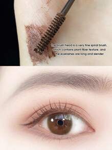 Gege Bear 1支增量棕色睫毛膏,防污染持久加長細刷頭捲翹睫毛膏,適合初學者 - 棕色 - 查看 4