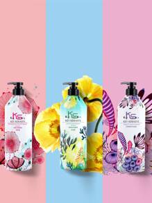 Shampoo,Refreshing Anti-Dandruff Fragrance Shampoo, Smooth & Silky Hair Repair Shampoo Hair Care - White - View 2