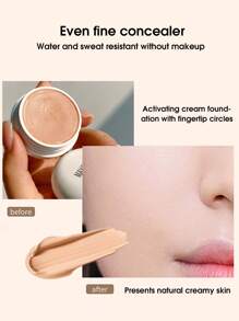 MAYCHEER 持久防水奶油遮瑕,禮物自然奶油質感皮膚雀斑套遮瑕 - 02 Natural Skin - 查看 5