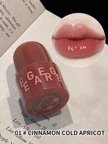 水光澤度唇釉,持久穿戴不褪色液體口紅透明鏡子唇釉唇彩 - 紅木色 - 查看 1