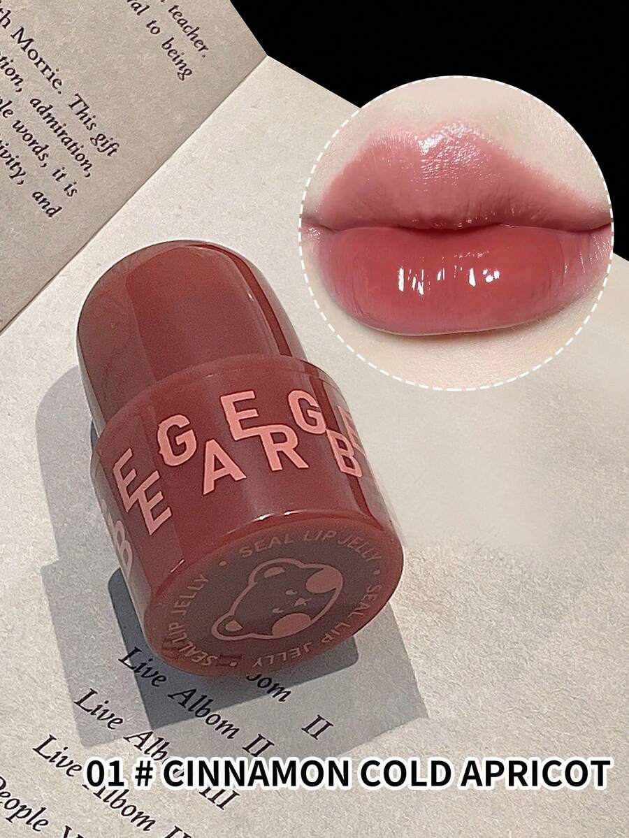 水光澤度唇釉,持久穿戴不褪色液體口紅透明鏡子唇釉唇彩 - 紅木色 - 查看 1