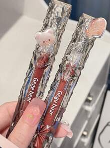 水感鏡面唇彩，持久保濕液體唇膏不黏杯光澤唇釉 - 玫紅色 - 查看 2