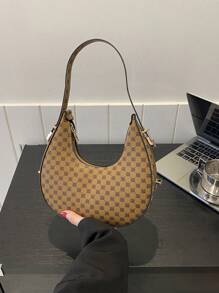 Họa tiết hoa & hình học Hobo Bag Zipper PU Elegant - Nhiều màu - Xem 2