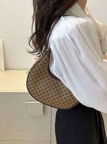 Họa tiết hoa & hình học Hobo Bag Zipper PU Elegant - Nhiều màu - Xem 3