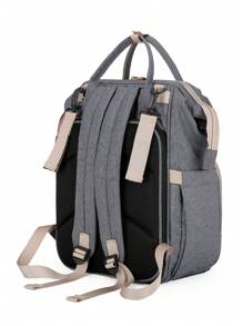 嬰兒多功能可折疊尿布包 - 深灰色 - 查看 11