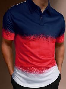 Manfinity Homme Men Color Block Polo Shirt - Multicolor - View 4