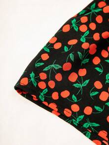 Soleia Quần đùi nữ Dải chun Rau quả Tất cả trên in Boho - Nhiều màu - Xem 3