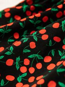 Soleia Quần đùi nữ Dải chun Rau quả Tất cả trên in Boho - Nhiều màu - Xem 6