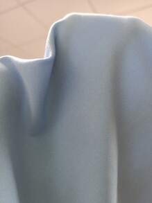 Chiquease Camiseta unicolor de cuello asimétrico fruncido lateral - Azul - Ver 7