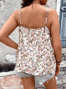SHEIN Franclia Plus Floral Print Cami Top - Multicolor - View 2