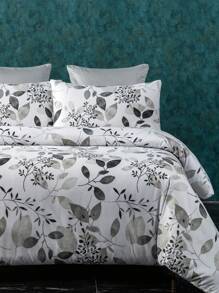 3pcs Bedding Set, Fiber Brushed Fabric, Floral Pattern Design, 1 Duvet Cover + 2 Pillow Shams