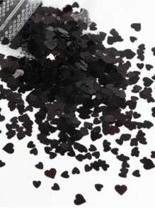 Heart Design Sequin Nail Art Decoration, 1Pack Chic Nail Art Charms For Nail Design Diy Crafts Nail Gems Nail Supplies Nails