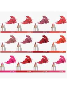 Kit de lápiz delineador de labios multifunción de 12 piezas, para mujeres para maquillaje diario - Multicolor - Ver 6