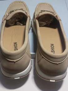 時尚鞋適用於女士金屬裝飾厚底樂福鞋