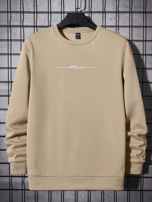 Manfinity VCAY Männer Sweatshirt mit Buchstaben Grafik,
