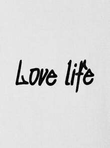 Manfinity RebelGame Nam Bông Đồ họa chữ cái & Gấu Áo thun & In kẻ sọc Quần short - trắng - Xem 5