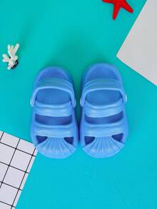 Boys Cut Out Fashionable Vented Clogs For Summer - Dusty Blue - View 2