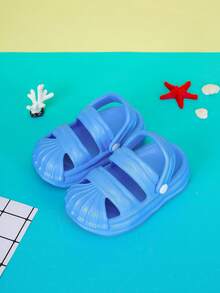 Boys Cut Out Fashionable Vented Clogs For Summer - Dusty Blue - View 5