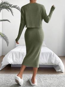 SHEIN Essnce Damska odzież dwuczęściowa Prosty Casual
