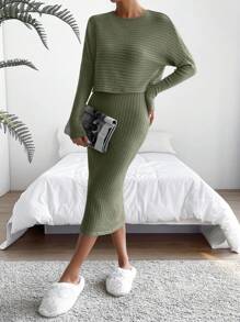 SHEIN Essnce Damska odzież dwuczęściowa Prosty Casual