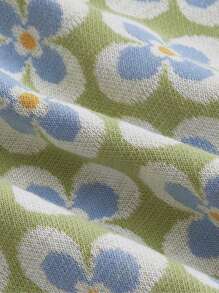 SHEIN MOD 印花拼接領短款背心 - 彩色 - 查看 4